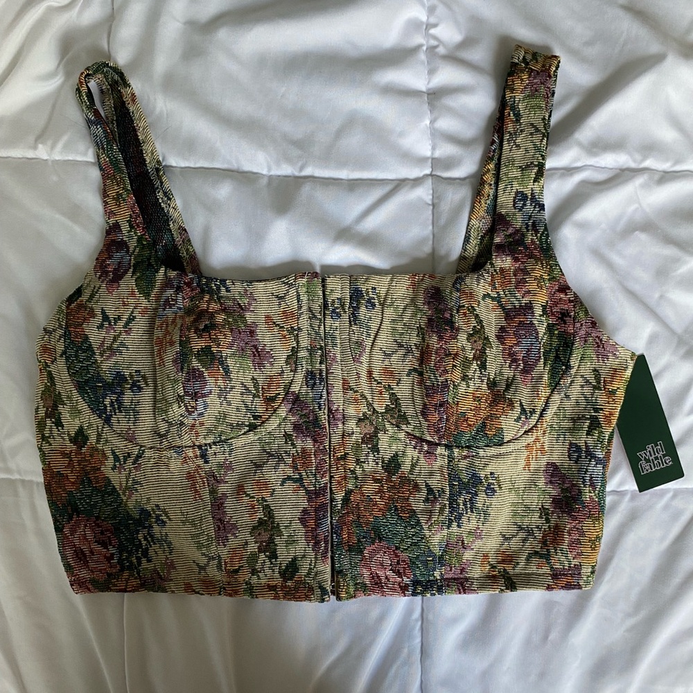 Cottage core corset top